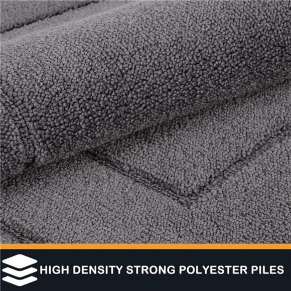 Dirt Trapper Door Mat 20in x 31.5in, Non-Slip/Skid Machine Washable Entryway Rug - Picture 5 of 7